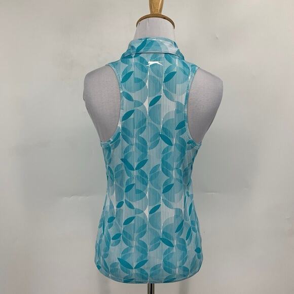 Slazenger Polo Shirt Womens XS Extra Small Blue Golf Refresh Half Zip Racerback - Picture 5 of 11